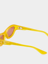 Port Tanger Yellow Cat-Eye Hayya Acetate Sunglasses