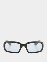 Port Tanger Mektoub Black Rectangular Sunglasses