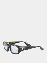 Port Tanger Mektoub Black Rectangular Sunglasses