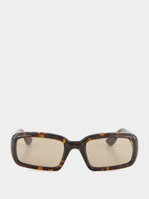 Port Tanger Mektoub Myrrh Olive Rectangular Sunglasses
