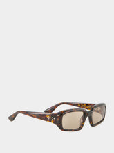 Port Tanger Mektoub Myrrh Olive Rectangular Sunglasses
