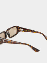 Port Tanger Mektoub Myrrh Olive Rectangular Sunglasses