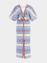 Johanna Ortiz Silver Tears Midi Dress