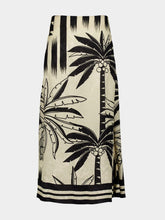 Johanna Ortiz Dusty Trail Palm Print Skirt
