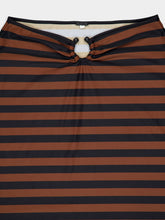 Johanna Ortiz Stripes Anesha Midi Skirt