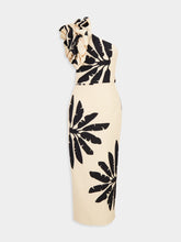 Johanna Ortiz One-Shoulder Palm Print Dress