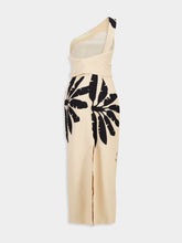 Johanna Ortiz One-Shoulder Palm Print Dress
