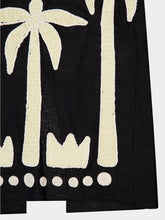 Johanna Ortiz Black Linen Feliz Augurio Maxi Skirt