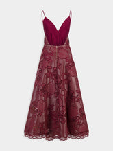 Johanna Ortiz Wine Melancholic Bliss Dress