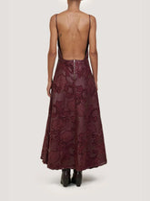 Johanna Ortiz Wine Melancholic Bliss Dress