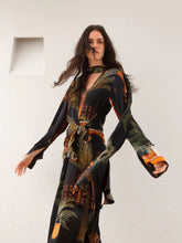 Johanna Ortiz Navy Eternity Begins Wrap Dress