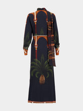 Johanna Ortiz Navy Eternity Begins Wrap Dress