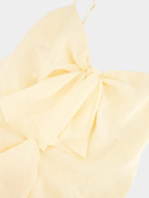 Johanna Ortiz Ecru Zambra Asymmetrical Linen Top