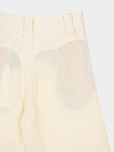 Johanna Ortiz Ecru Passage Poise Wide-Leg Linen Pants