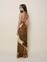 Johanna Ortiz Finding Peace Silk Halter Maxi Dress