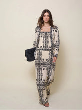 Johanna Ortiz Ecru and Black Sonriente Shirt