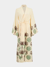 Johanna Ortiz Ecru Palm Boa Whisper Kimono