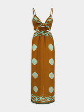 Johanna Ortiz Los Siete Mares Linen Dress