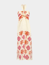 Johanna Ortiz Water Adventure Linen Halter Dress