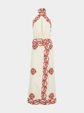 Johanna Ortiz Reinventing Embroidered Halter Dress