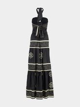 Johanna Ortiz Orilla Del Mar Cotton Halter Dress