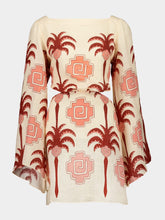 Johanna Ortiz Wave After Wave Linen Mini Dress