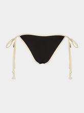 Johanna Ortiz Black and Ecru Spiritual Retreat Bikini Bottom