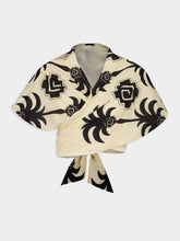 Johanna Ortiz Imagery Palm Print Halterneck Top