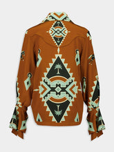 Johanna Ortiz Rust Silk Cabalgando Shirt