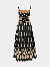 Johanna Ortiz Black Nostalgica Midi Dress