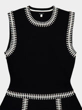 Johanna Ortiz Black and Ecru Holiday Dress