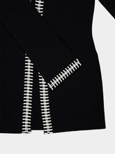 Johanna Ortiz Black and Ecru Eternal Cardigan