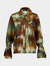 Johanna Ortiz Pine Green and Chocolate Cabalgando Shirt