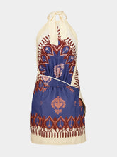 Johanna Ortiz Ecru and Blue Salt Dreamer Dress