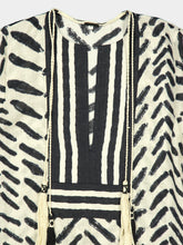 Johanna Ortiz Ecru and Black Squared Away Tunic Dress