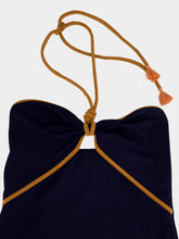 Johanna Ortiz Navy Salt And Saddle One-Piece