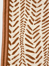 Johanna Ortiz Ecru and Brown The Secret Of The Sun Tunic Dress