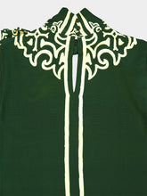 Johanna Ortiz Green and Ecru Windborne Woman Tunic Dress
