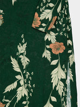 Johanna Ortiz Green and Ecru Esencia Femenina Floral Maxi Dress