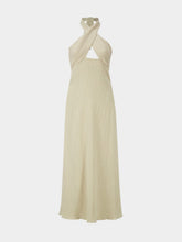 Johanna Ortiz Ecru Light Heart Viscose Midi Dress
