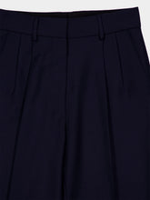 Blazé Milano First Class Navy Wool-Mohair Pants