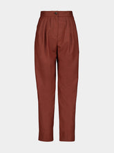 Blazé Milano Rust Patea Glassy Wool Trousers
