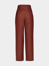 Blazé Milano Rust Patea Glassy Wool Trousers