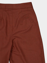 Blazé Milano Rust Patea Glassy Wool Trousers