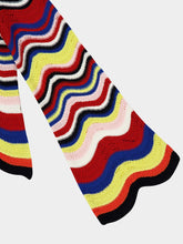 La DoubleJ Cropped Chevron Cotton Sweater