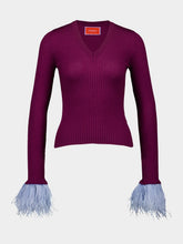 La DoubleJ Silk-Cashmere V-Neck Kick Top