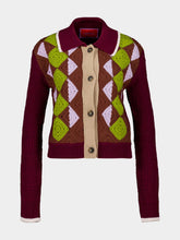 La DoubleJ Multicolour Wool Crochet Mini Cardigan