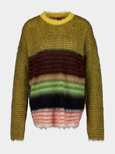 La DoubleJ Multicolour Yellow Brushed Wool Brera Sweater