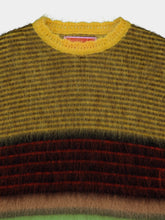 La DoubleJ Multicolour Yellow Brushed Wool Brera Sweater