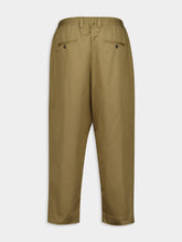 Marni Olive Gabardine Cropped Trousers